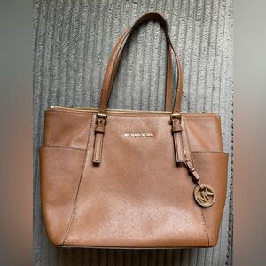 Brown Leather Michael Kors Tote